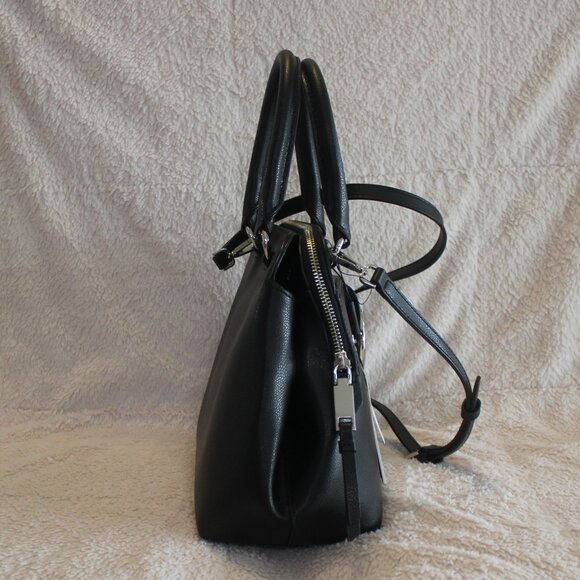 Calvin Klein Black Reese Top Handle Satchel - Picture 9 of 16